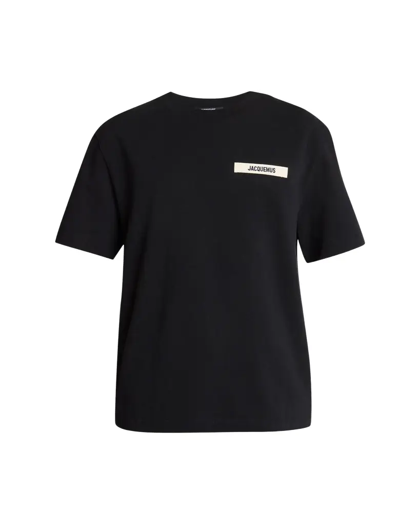 Jacquemus Men's Grosgrain Logo Crewneck T-Shirt