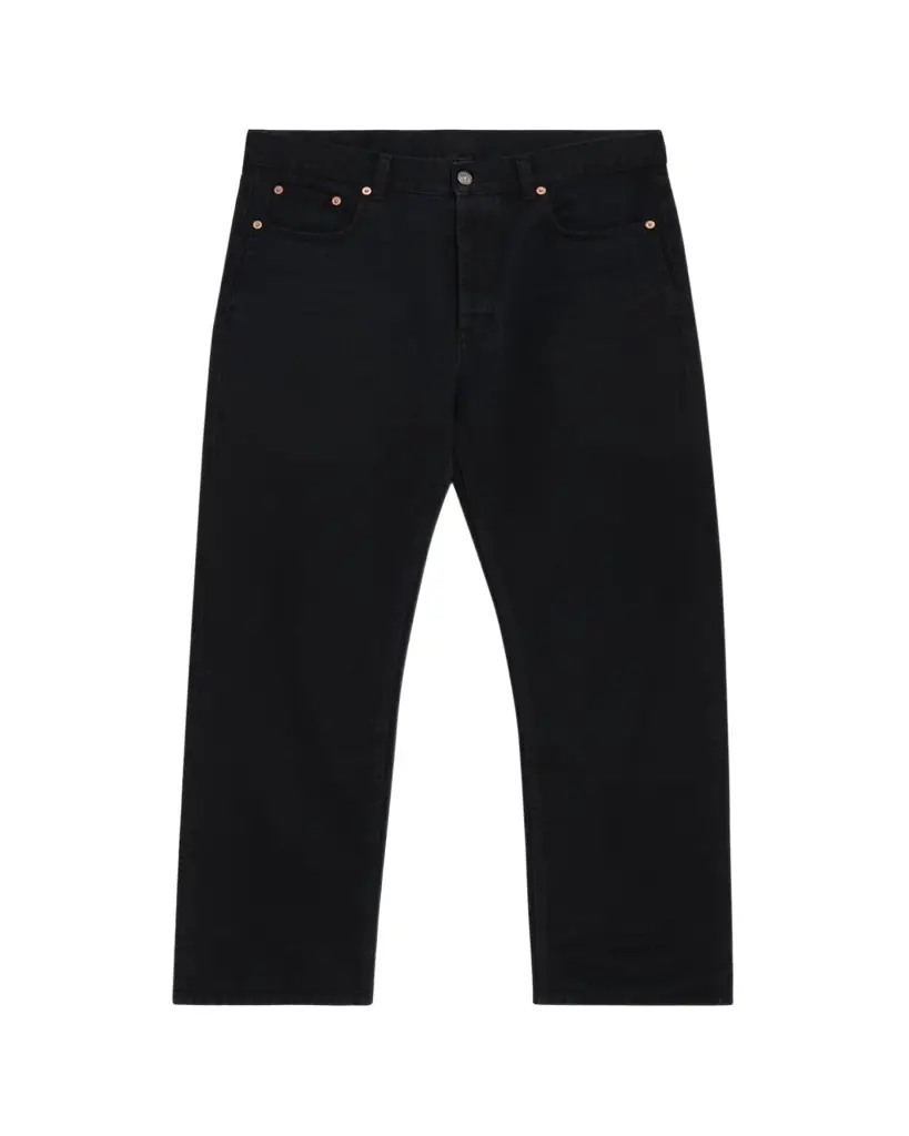 Saint Laurent Men's Black Denim Straight-Leg Jeans