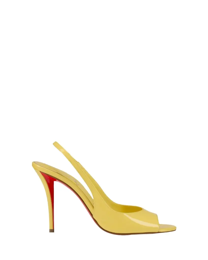 Christian Louboutin 100mm Sofia Z Patent Leather Slingback Pumps