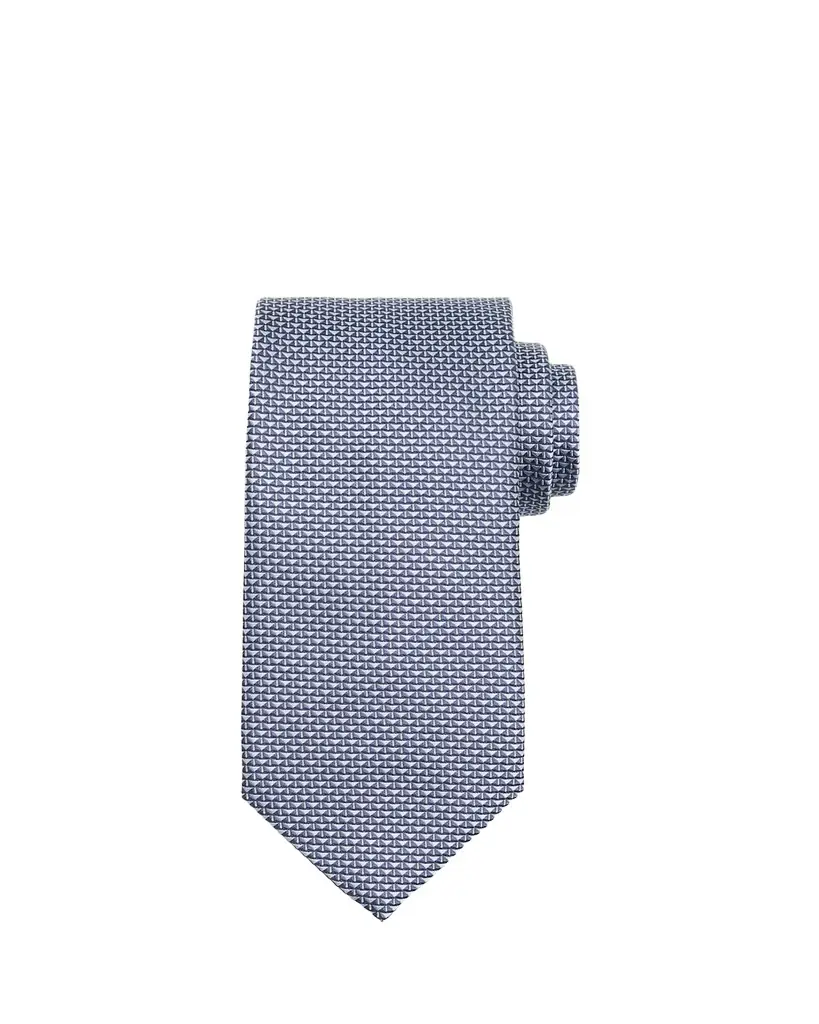 Brioni Men's Micro Triangle Silk Jacquard Tie