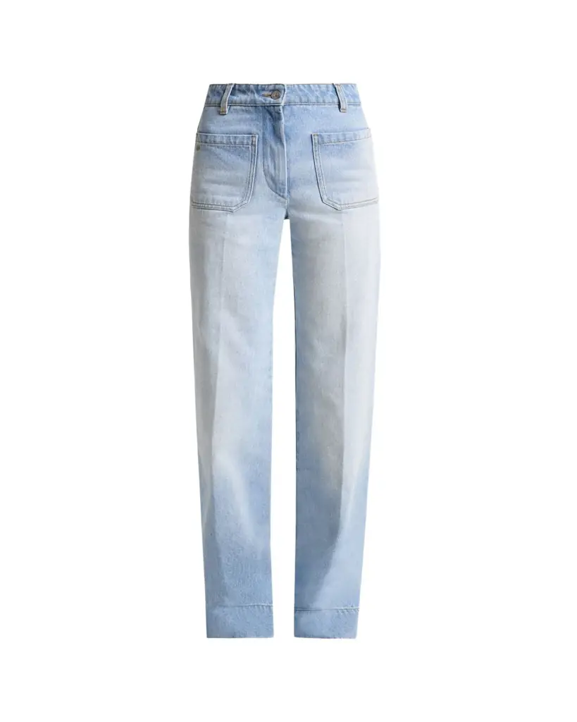 Victoria Beckham Alina Front Pocket Flare Jeans