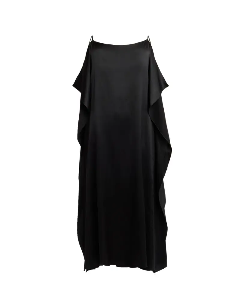 THE ROW Kylo Draped Silk Maxi Dress