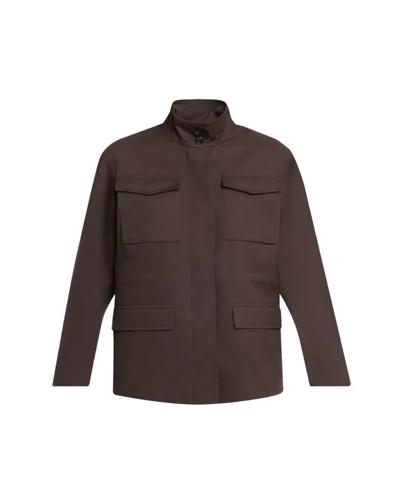 THE ROW Floriane Cotton-Cashmere Utility Jacket