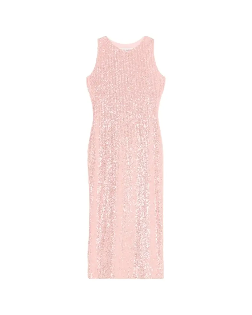Prabal Gurung Sequined Halter Midi Tube Dress