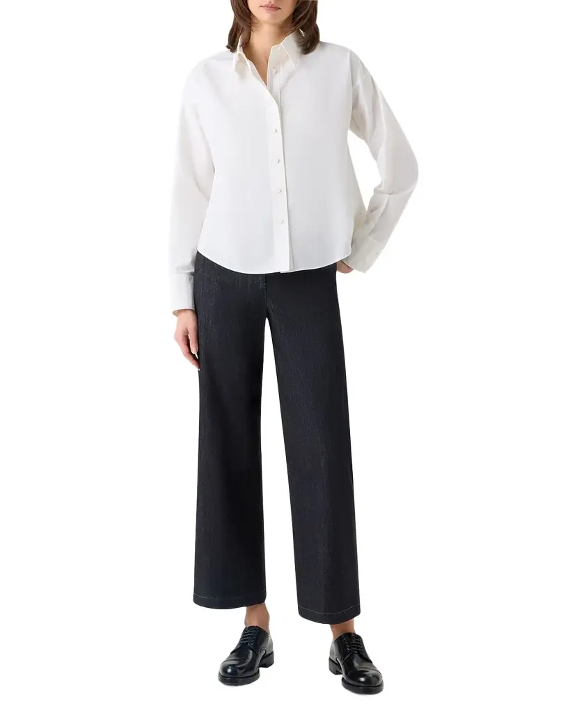 Akris punto Cotton Poplin Button-Down Shirt
