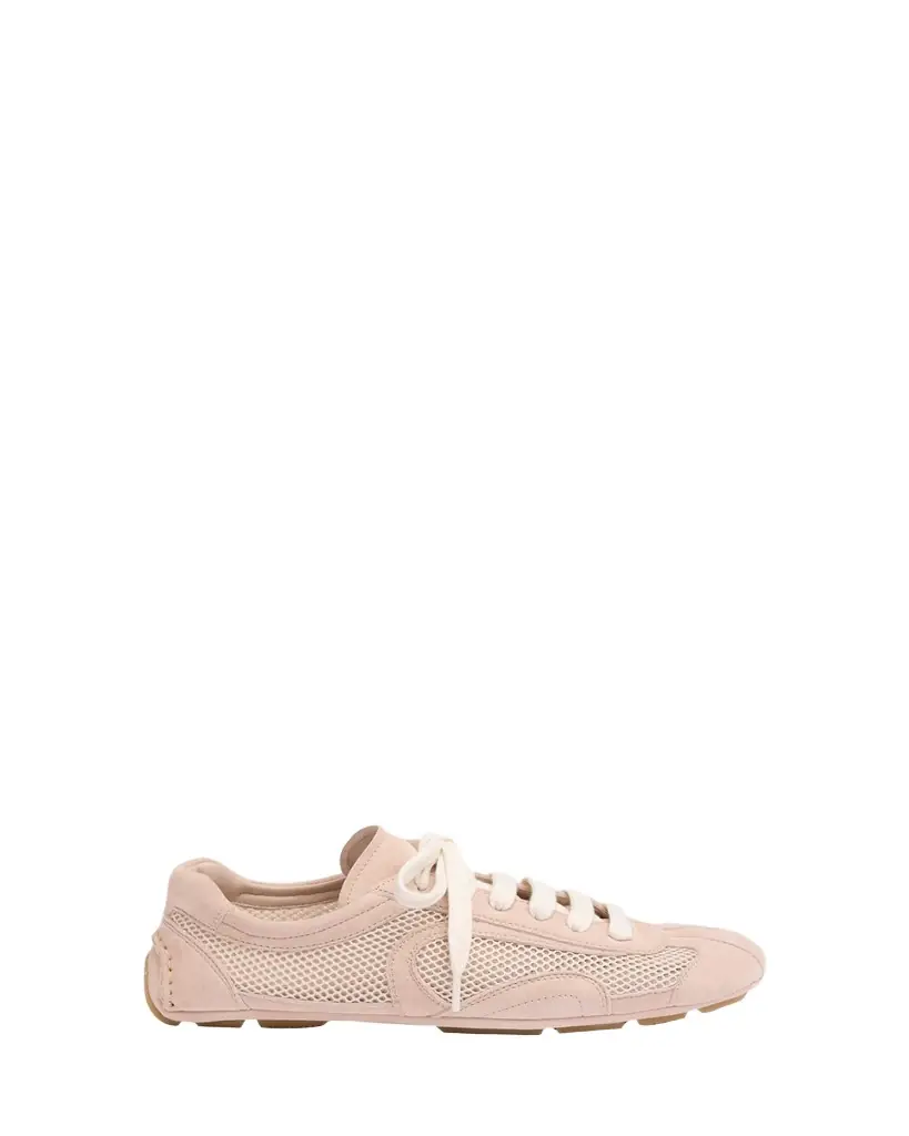 Prada Monte Carlo Leather And Mesh Low-Top Sneakers