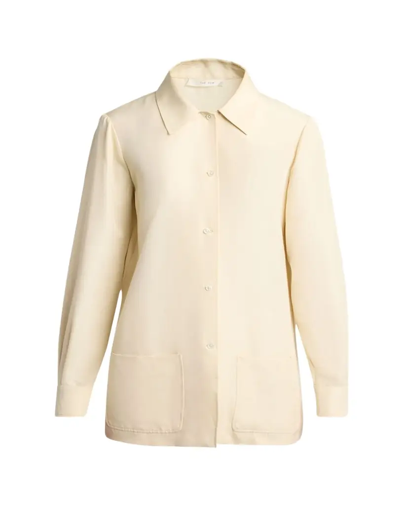 THE ROW Lucetta Silk Button-Front Shirt