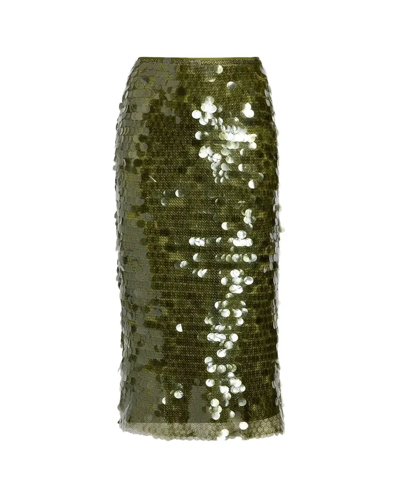 Cinq a Sept Calista Sequined Pencil Skirt
