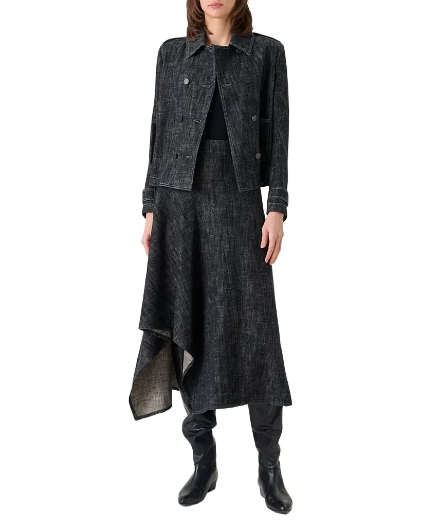 Akris punto Heavyweight Cotton Denim Jacket