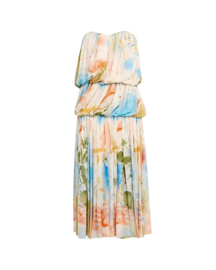 Ulla Johnson x Helen Frankenthaler Reverie Strapless Silk Gown