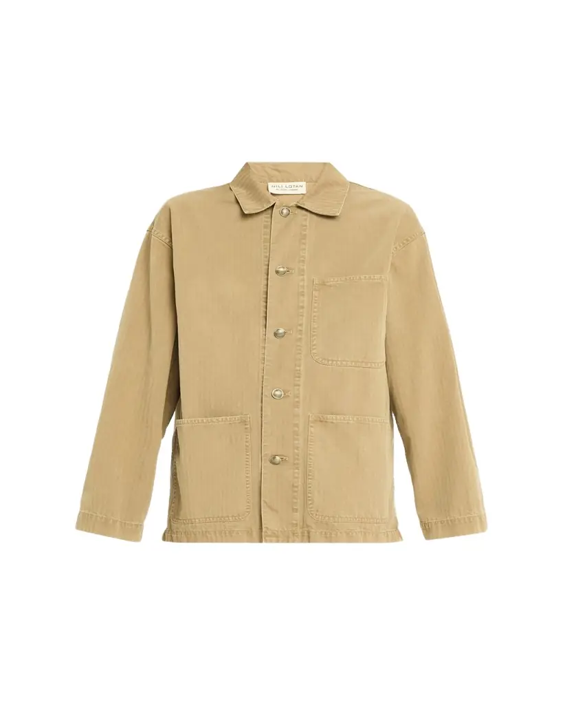 Nili Lotan Franklin Cotton Herringbone Single-Breasted Jacket - Women's Clothing