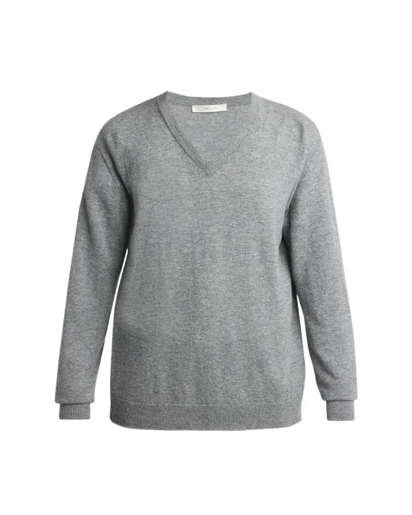 THE ROW Nian Cashmere V-Neck Sweater