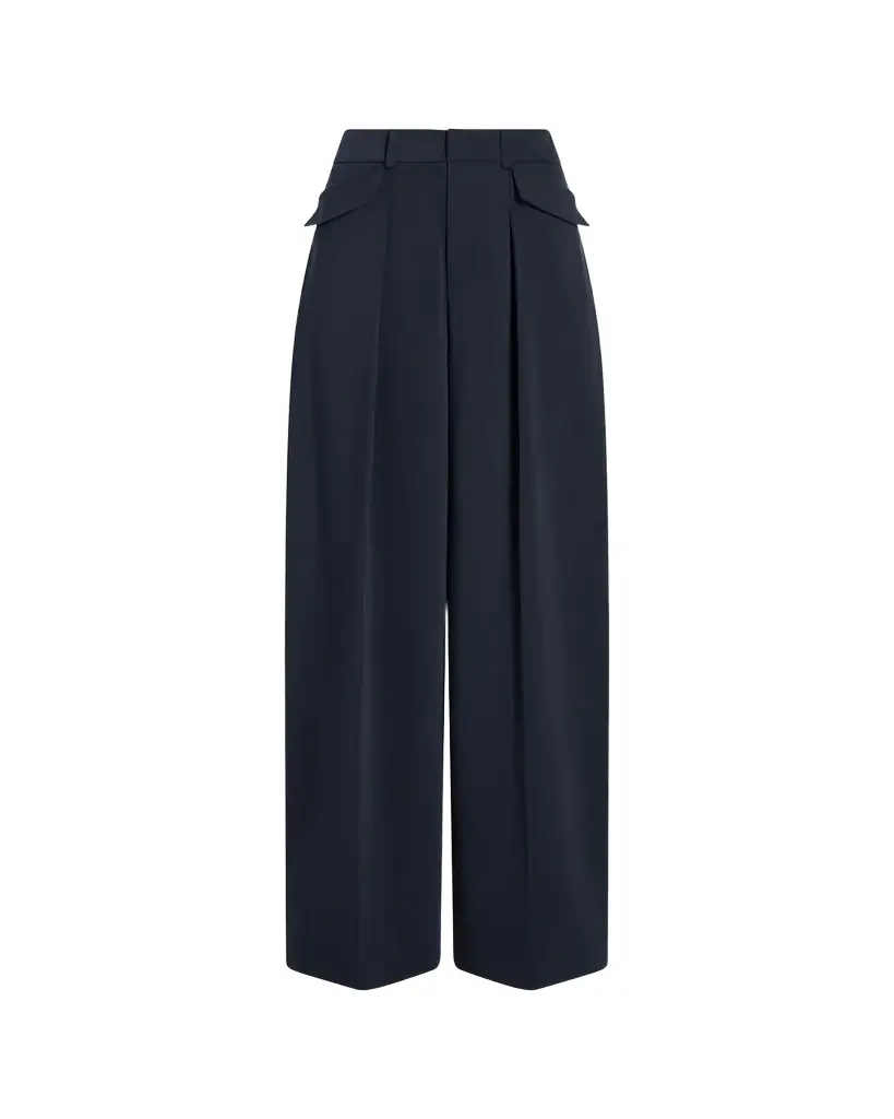 Cinq a Sept Leora Pleated Wide-Leg Trousers