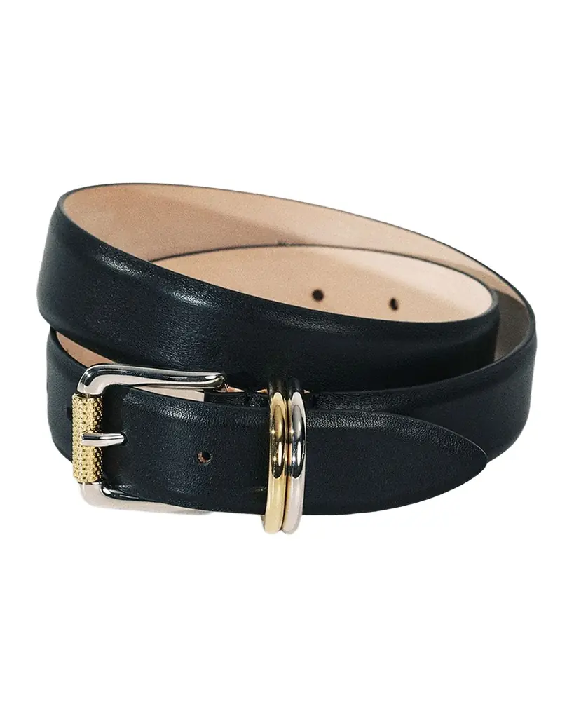 Dehanche Alegra Mixed Metal Leather Belt