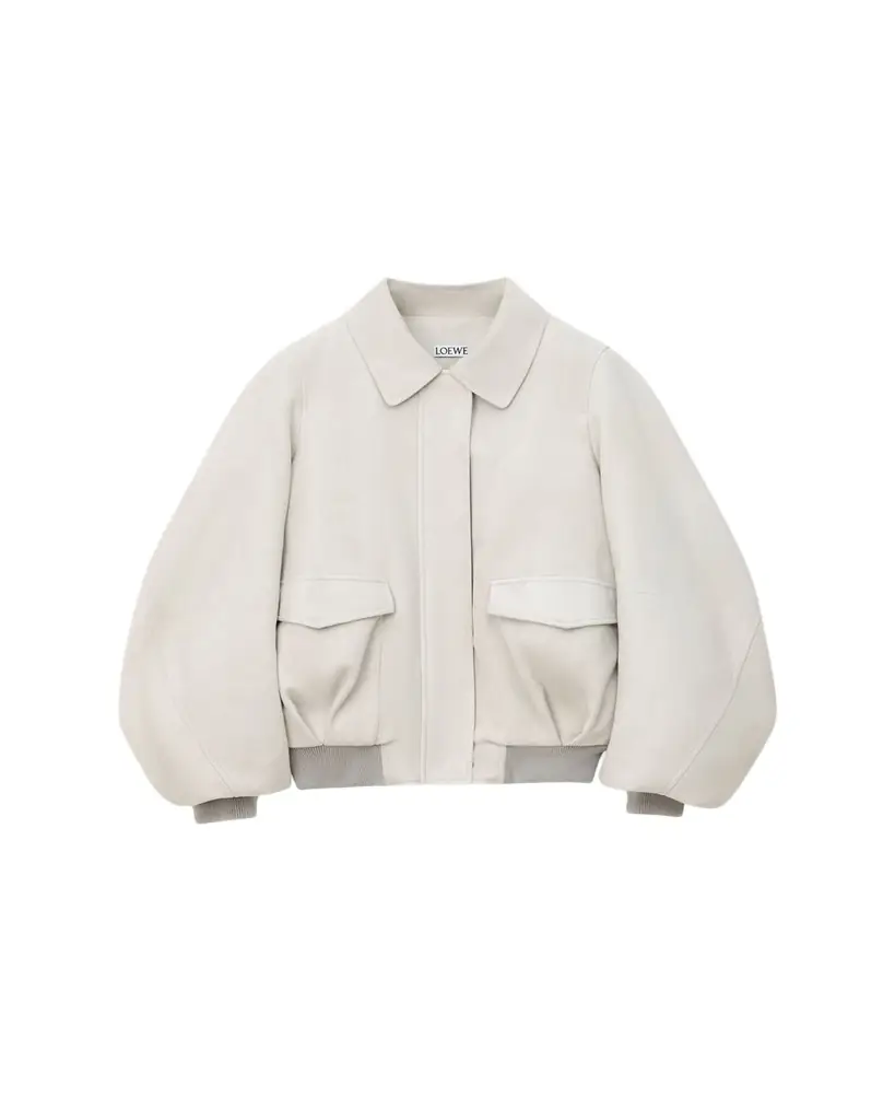 Loewe Suede Oversized Bomber Jacket