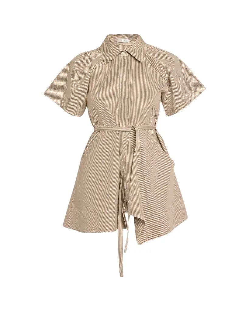 A.L.C. Julie Pinstripe Mini Shirtdress