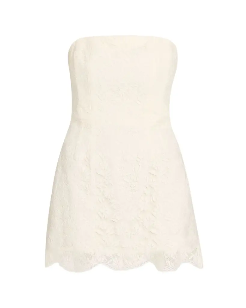 A.L.C. Eliana Strapless Lace Mini Dress