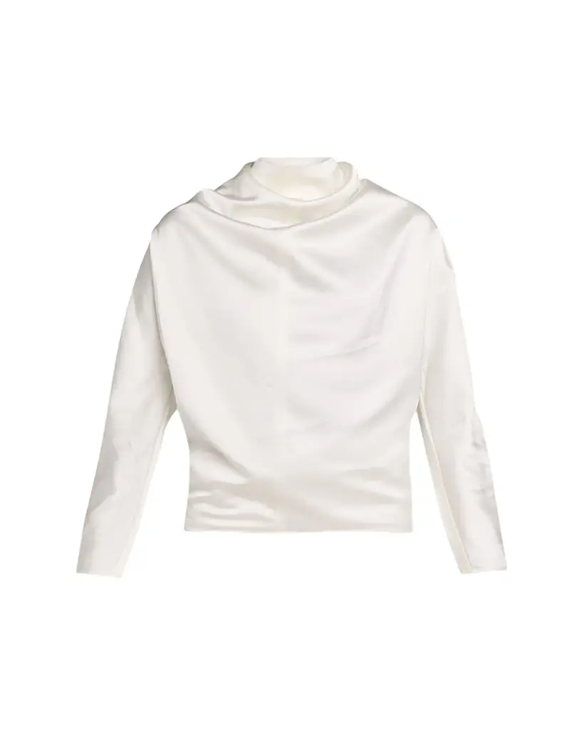 Toteme Cowl-Neck Organza Blouse - Women's Clothing