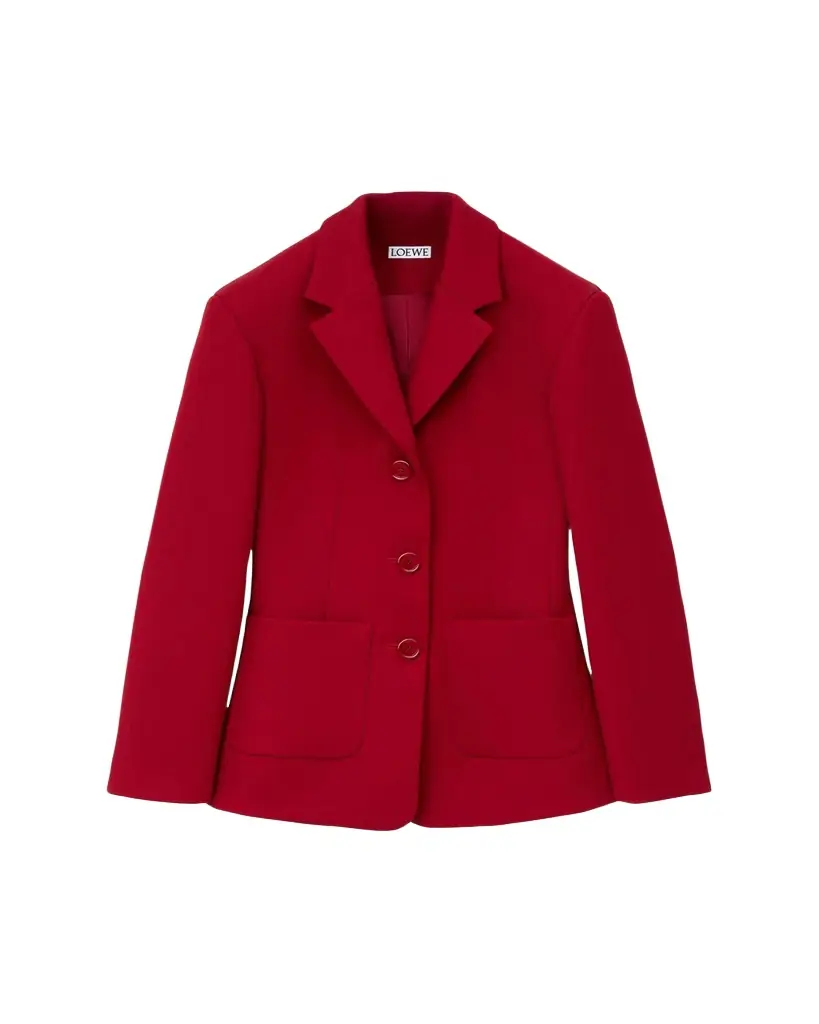 Loewe Wool-Blend Single-Breasted Jacket