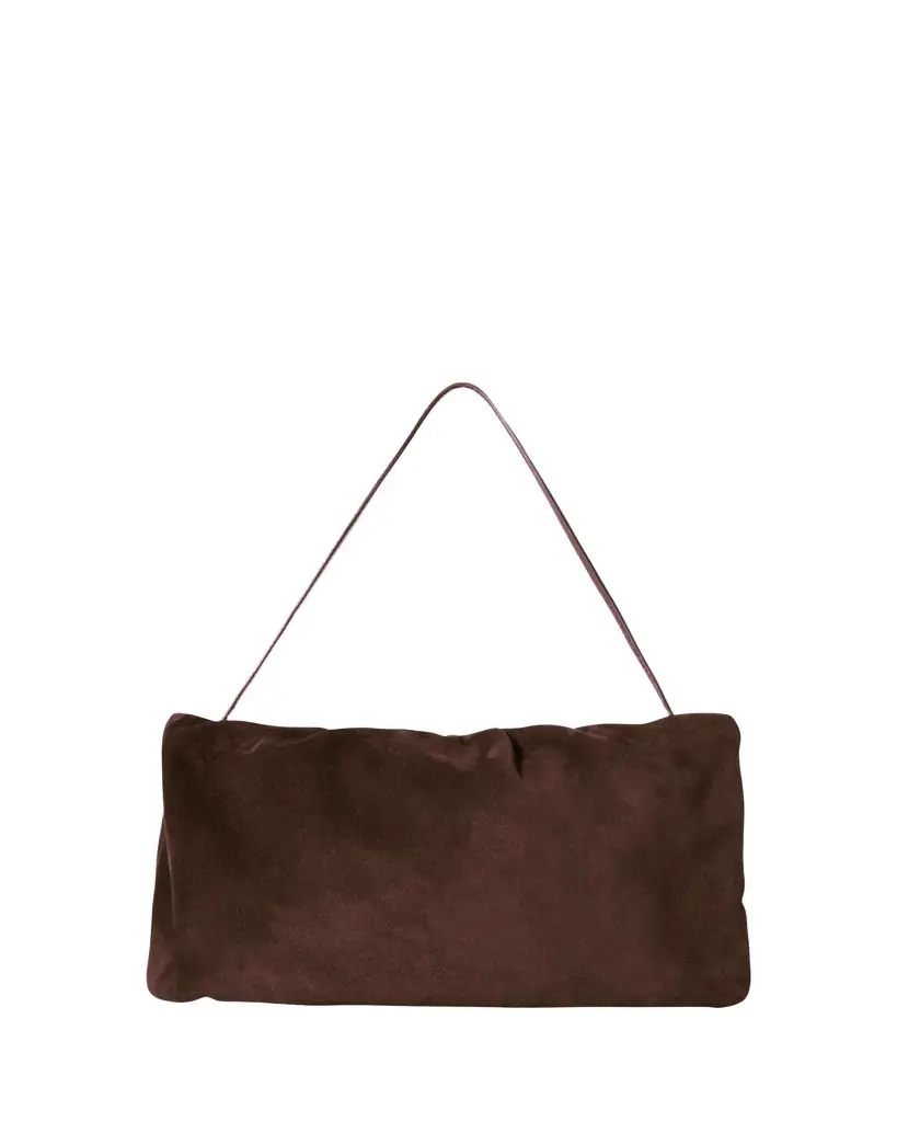 THE ROW Bourse XL Shoulder Bag in Suede