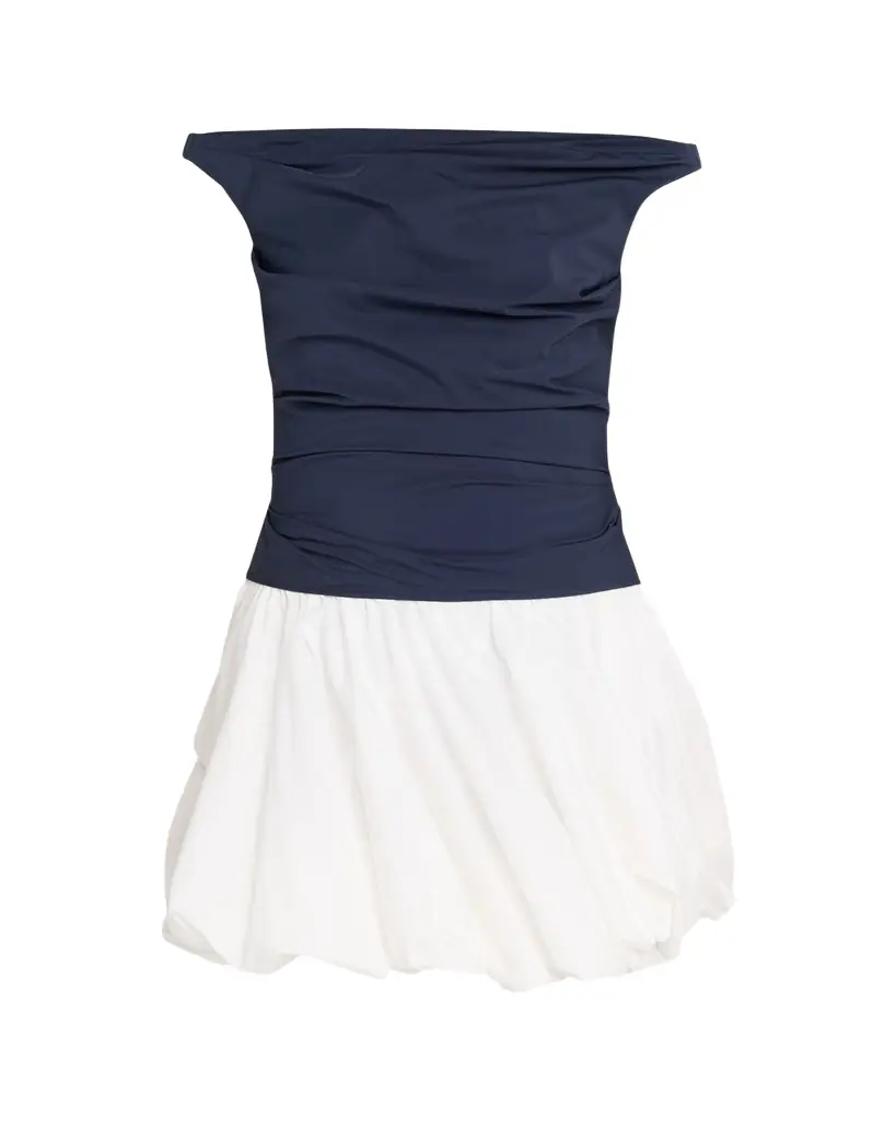 SIMKHAI Salina Cotton Bubble Mini Dress