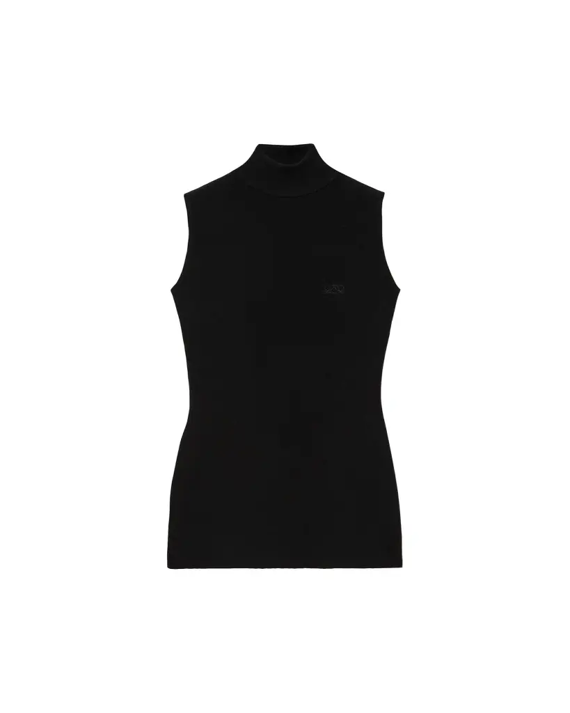 Loewe Turtleneck Sleeveless Knit Sweater