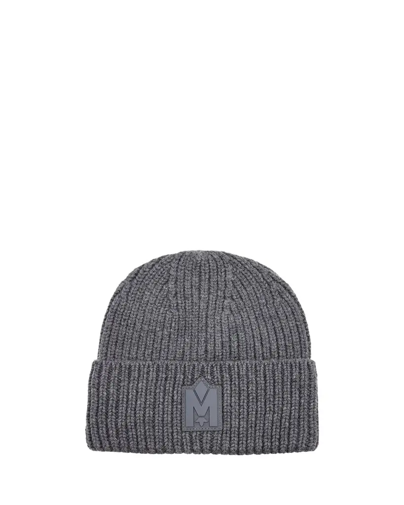Mackage Men's M-Logo Patch Beanie Hat