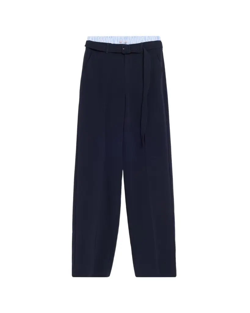 Cinq a Sept Aron Double-Waistband Pants