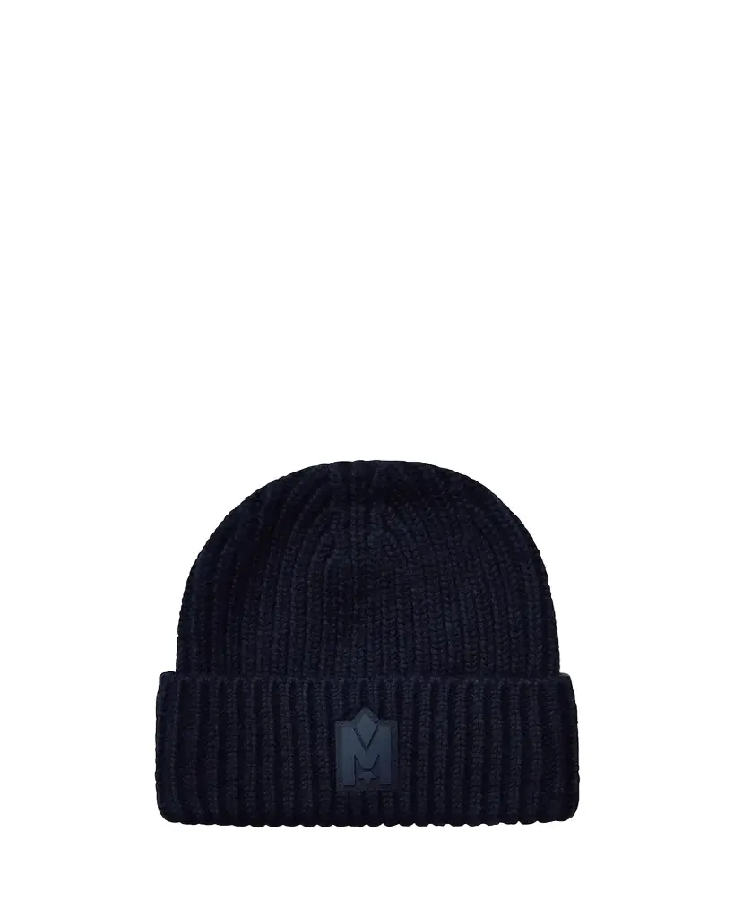 Mackage Men's M-Logo Patch Beanie Hat
