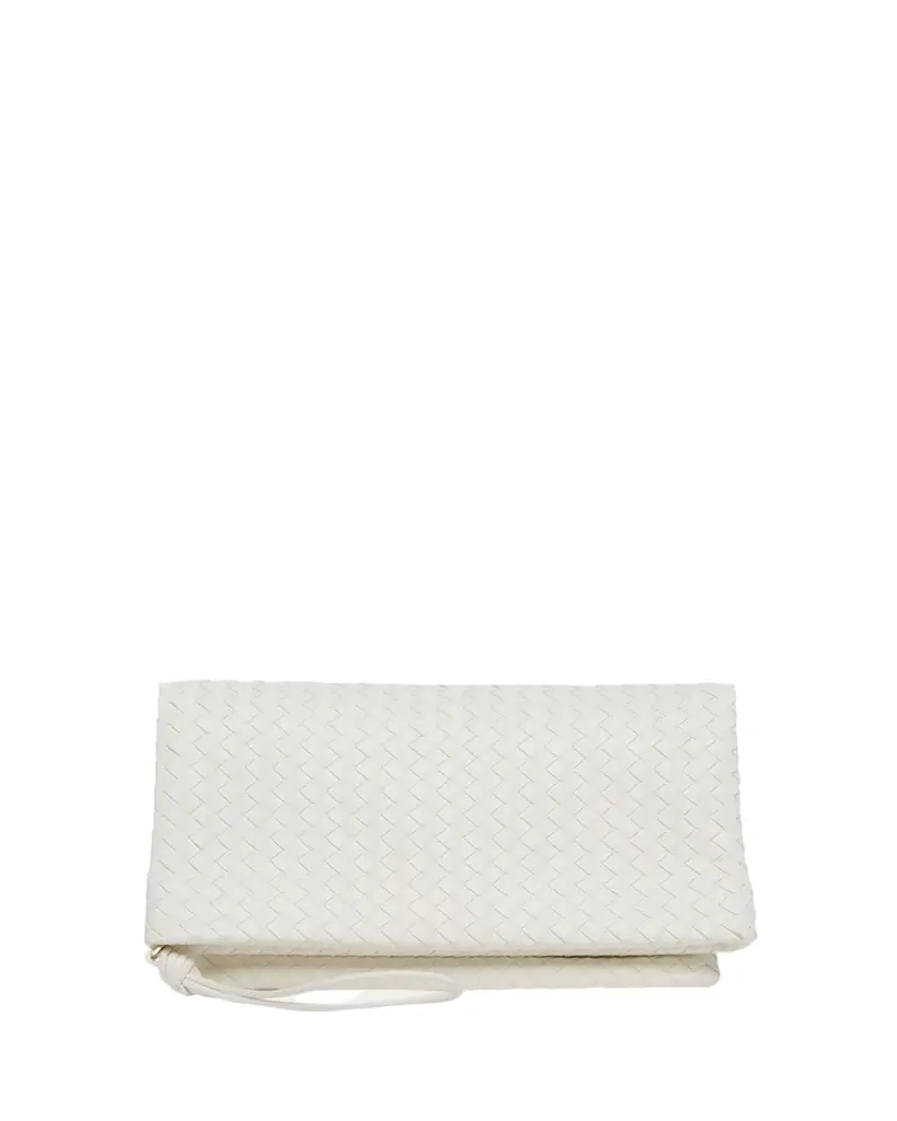 Bottega Veneta Folded Nappa Leather Clutch Bag