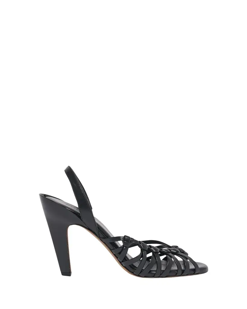 Chloe 95mm Estra Knotted Leather Sandals