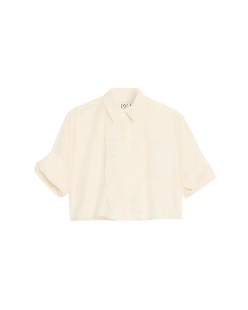 TWP Next Ex Cotton-Silk Ruffle Shirt