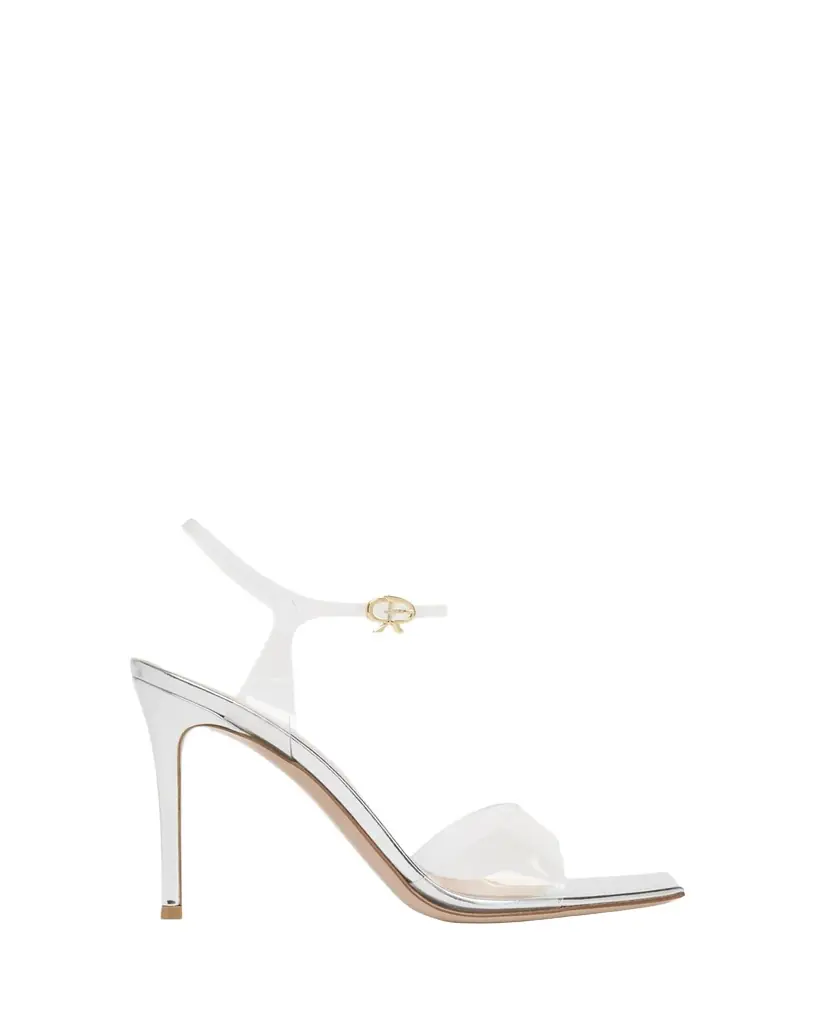 Gianvito Rossi 95mm Clear Ankle-Strap Sandals
