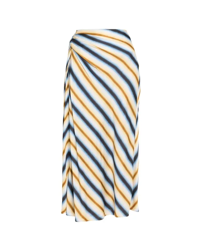 A.L.C. Jean Stripe Column Skirt