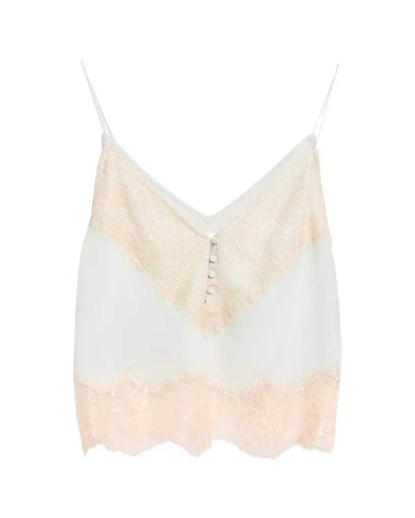 Ronny Kobo Suraiya Lace-Trim Cami Top
