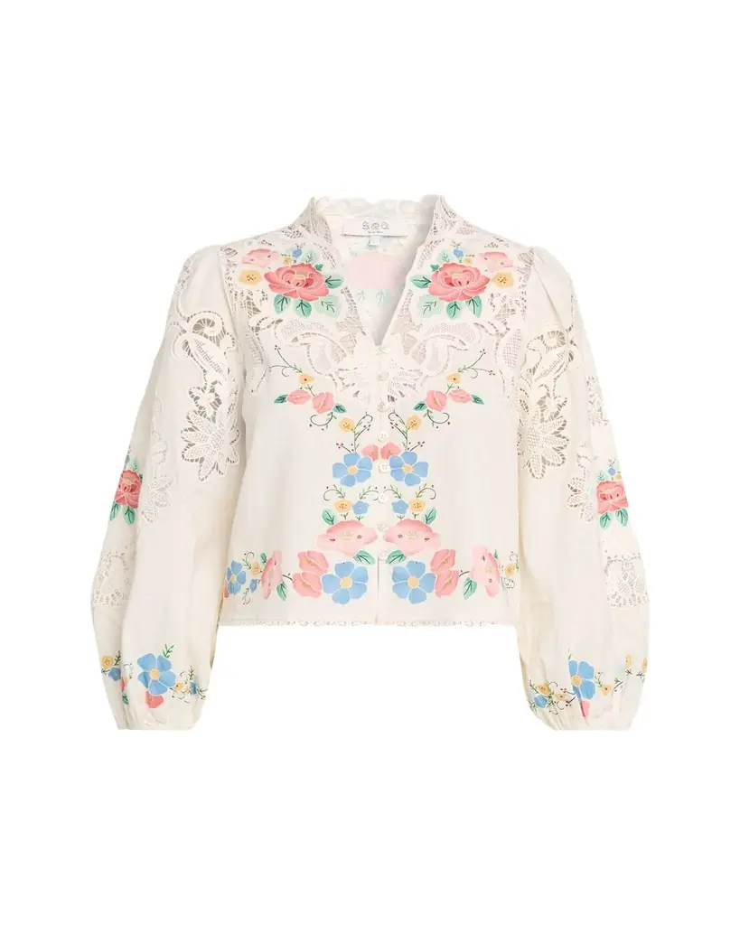 Sea Astrid Floral Embroidered Blouse