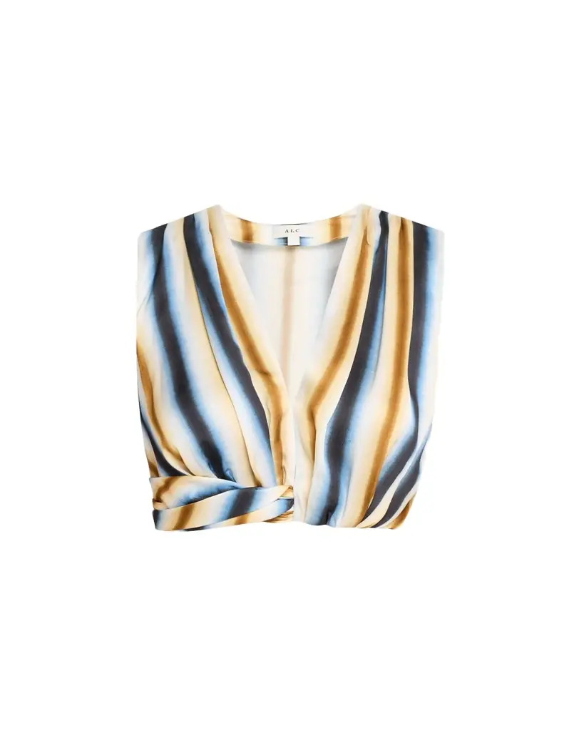 A.L.C. Brooklyn Twist-Hem Crop Top - Women's Clothing