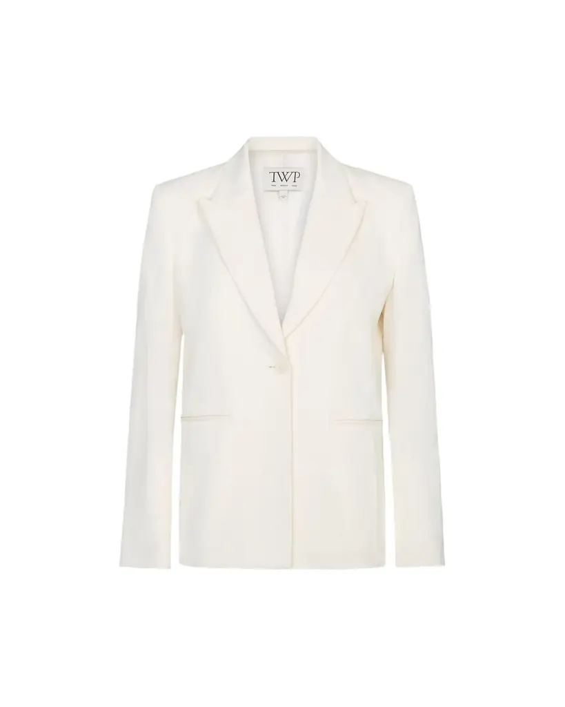 TWP Her Fit Blazer in Coated Viscose Linen
