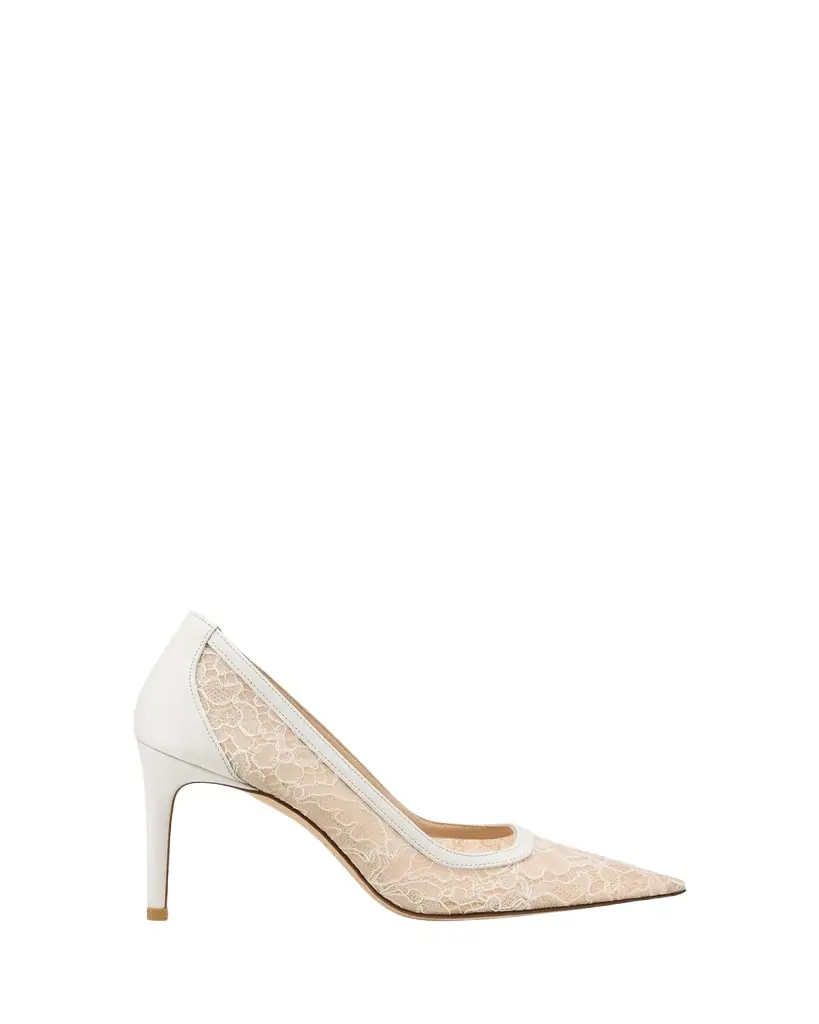 Stuart Weitzman 8mm Stuart Power Lace Pumps