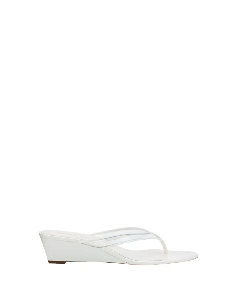 Veronica Beard Clea Jelly Leather Wedge Sandals