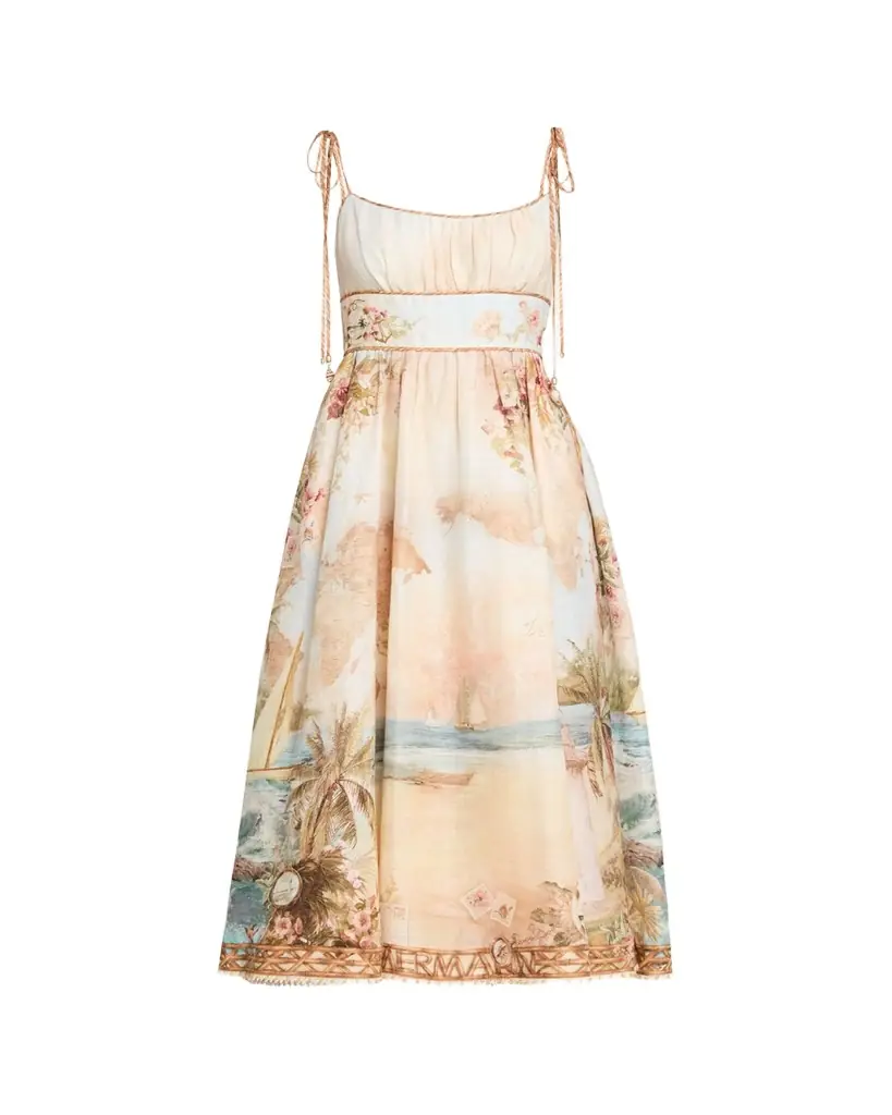 Zimmermann Mahon Picnic Midi Dress