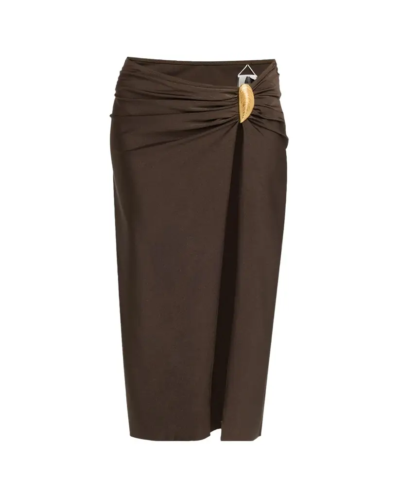 SIMKHAI Eiana Shell Midi Skirt