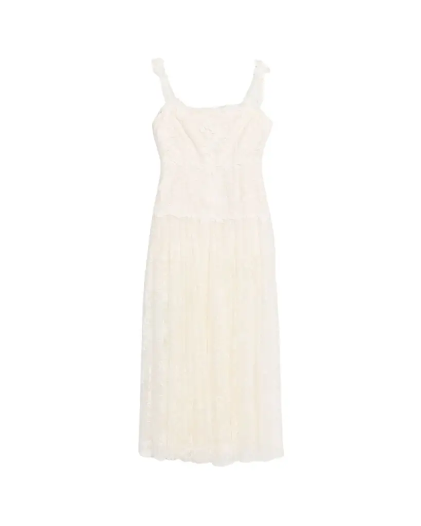 Kobi Halperin Ana Sleeveless Square-Neck Lace Maxi Dress