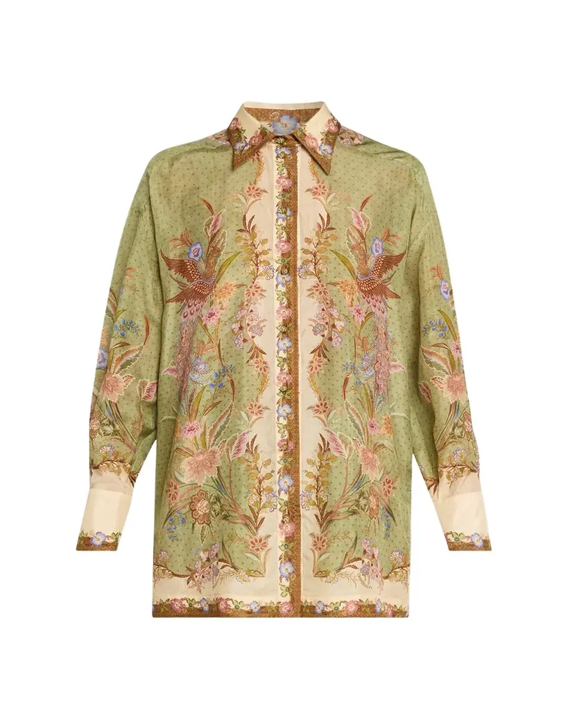 Zimmermann Indra Relaxed Silk Shirt