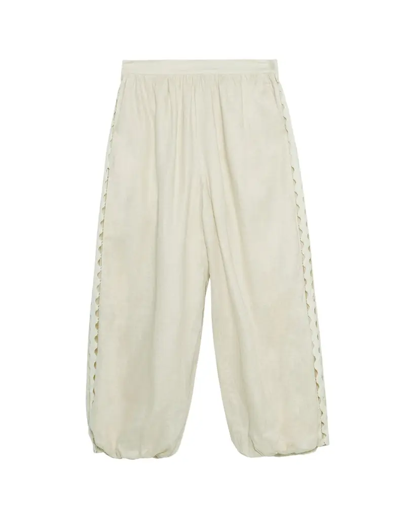 SIMKHAI Selah Linen Lace Balloon Pants