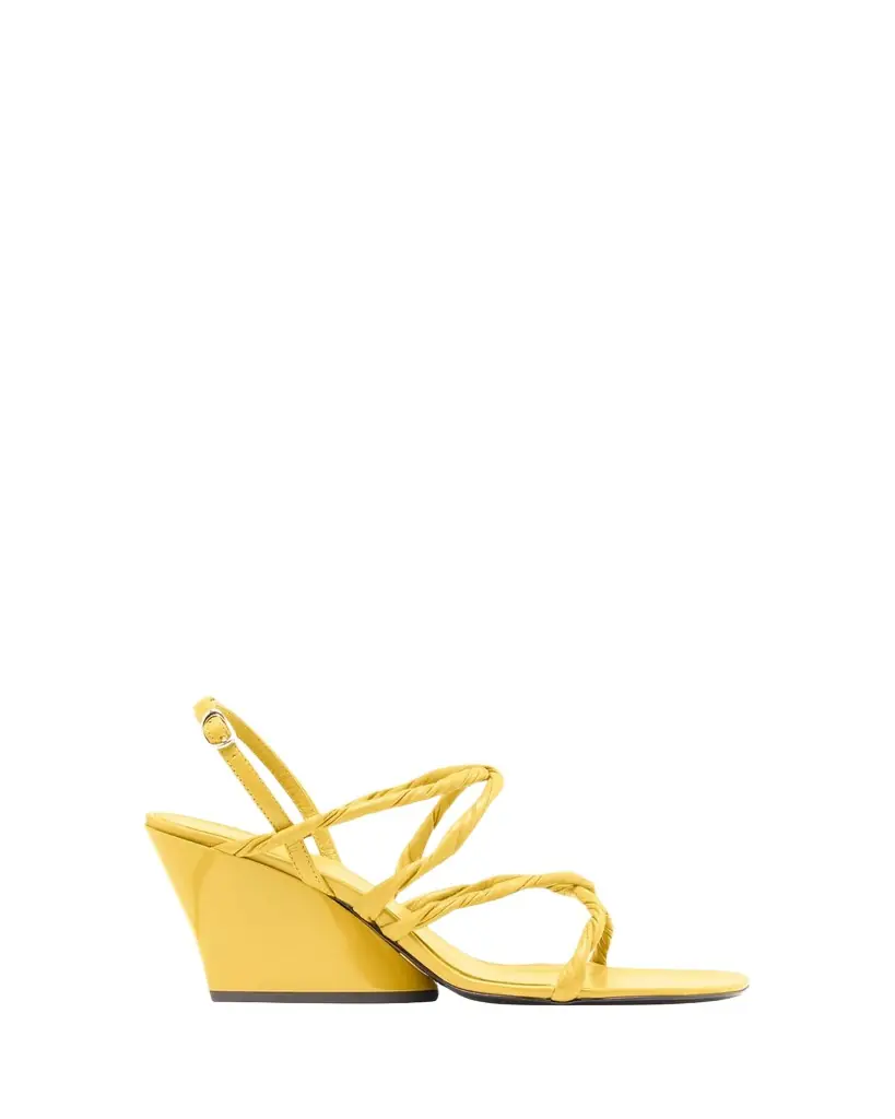 Proenza Schouler 80mm Twist Slant Leather Sandals