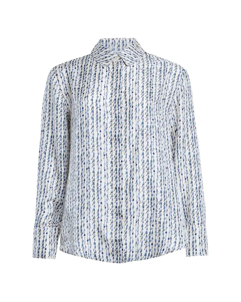 Altuzarra Chika Silk Button-Front Top
