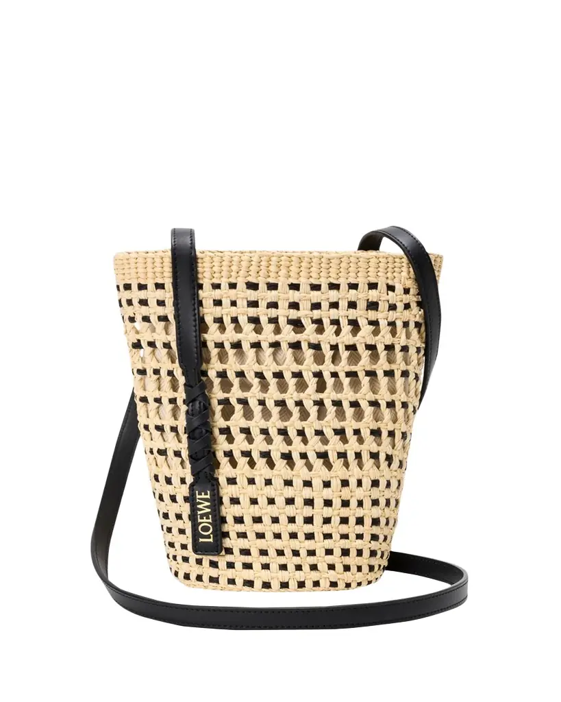 x Paula's Ibiza Braid Woven Palm Leaf Crossbody Bag