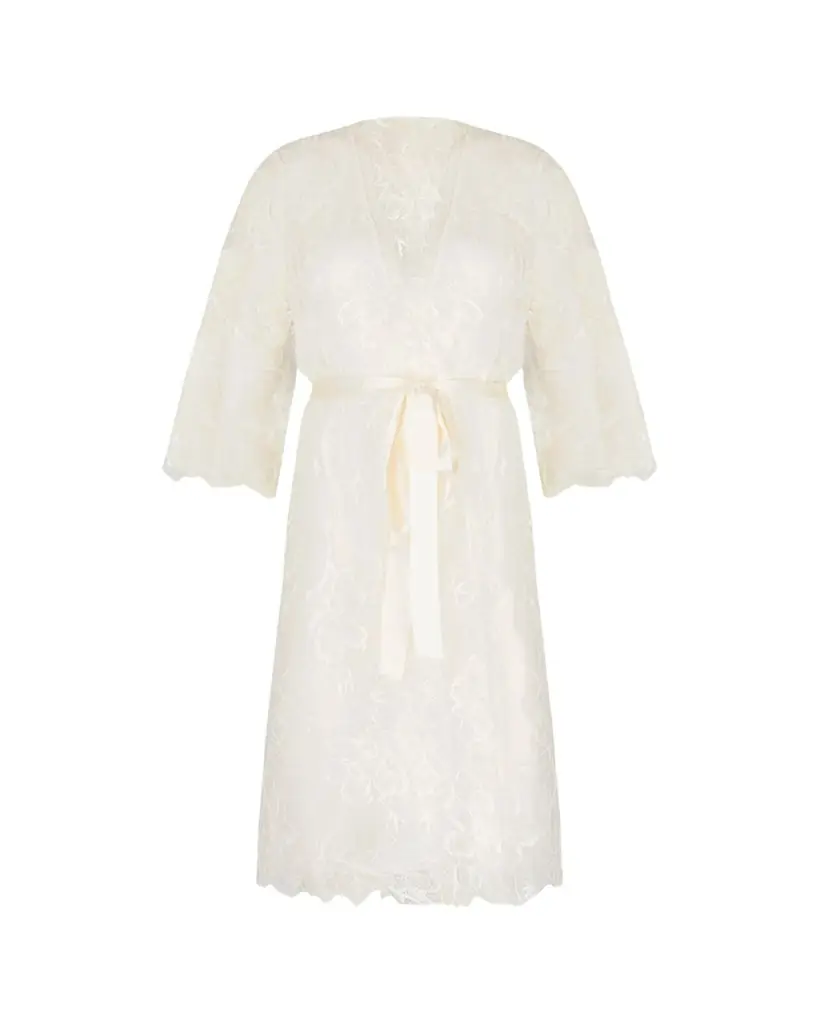 Lise Charmel Scalloped Floral Lace Robe