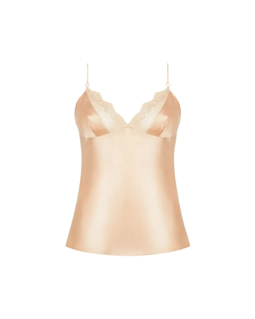Lise Charmel Elegance Artist Lace-Trim Satin Camisole